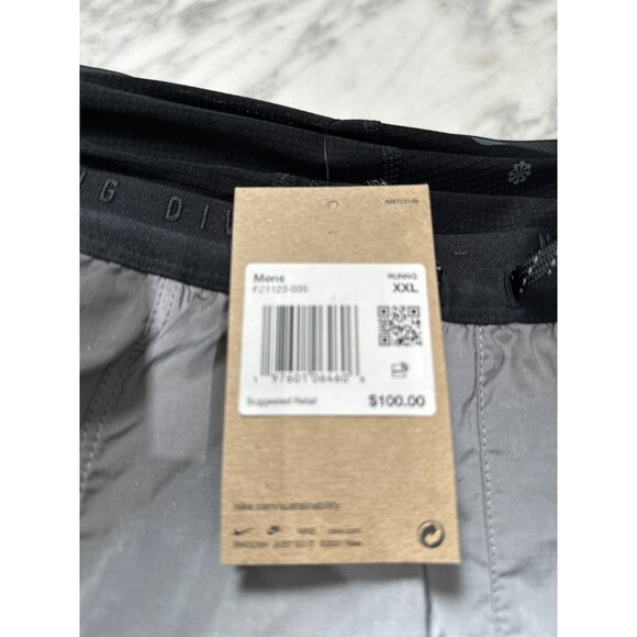 Nike Dri-Fit ADV Run Division 4" Shorts Reflective Silver FZ1123-035 Men's XXL - Picture 15 of 16